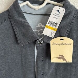Tommy bahama men’s polo dark grey medium nwt